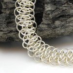 viperscale bracelet silver chainmaille